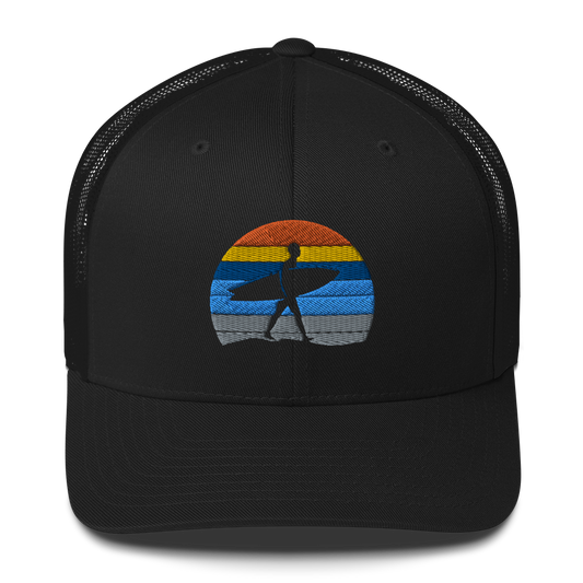 retro-trucker-hat-black-front