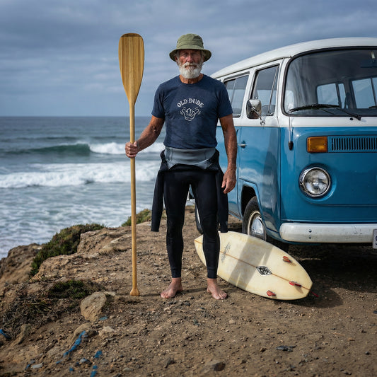 Old Dude Beach Surf Lifestyle Tee