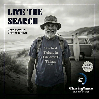 The Best Things In Life Aren't Things Tee Heavyweight Tee