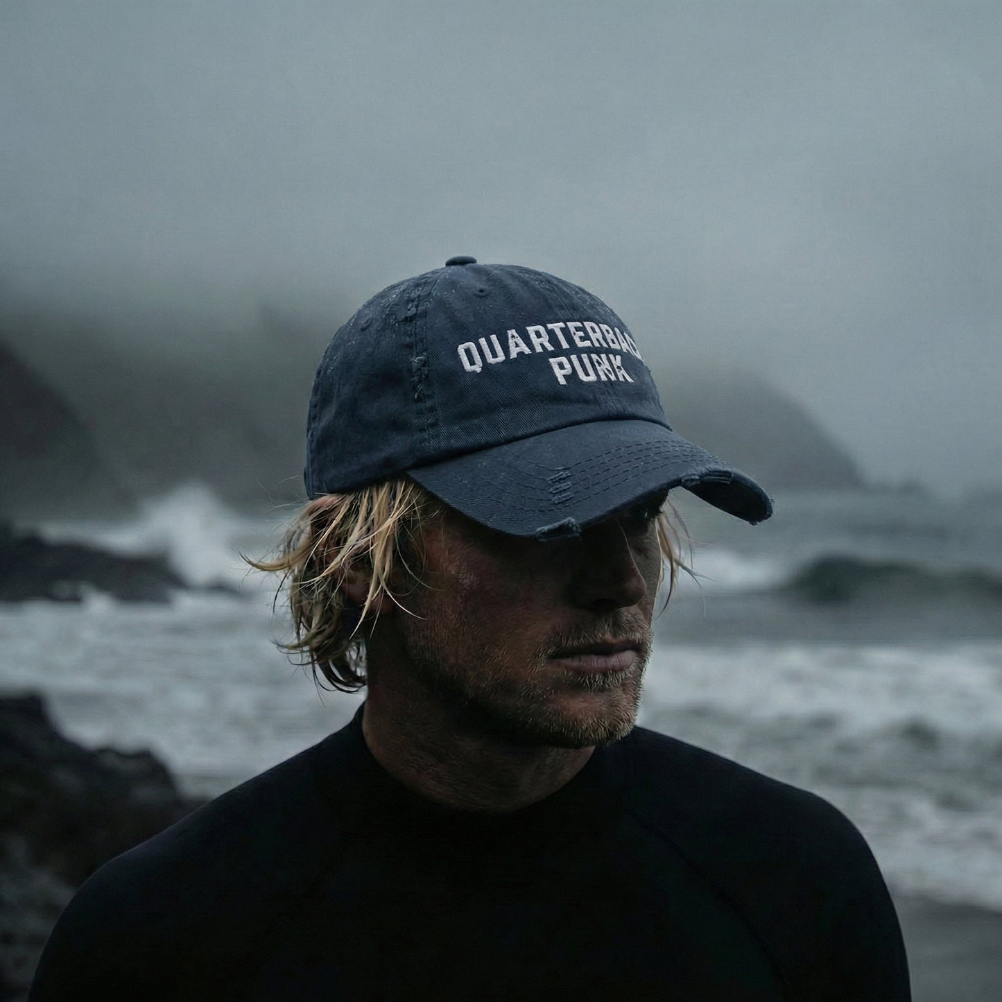 Quarterback Punk Distressed Hat