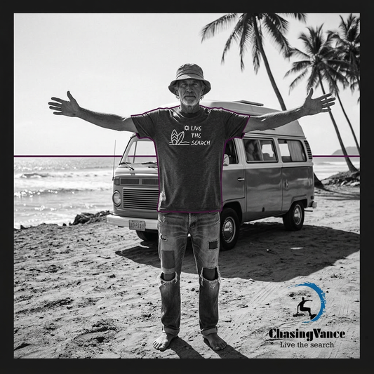 Live The Search Adventure Surf Tee