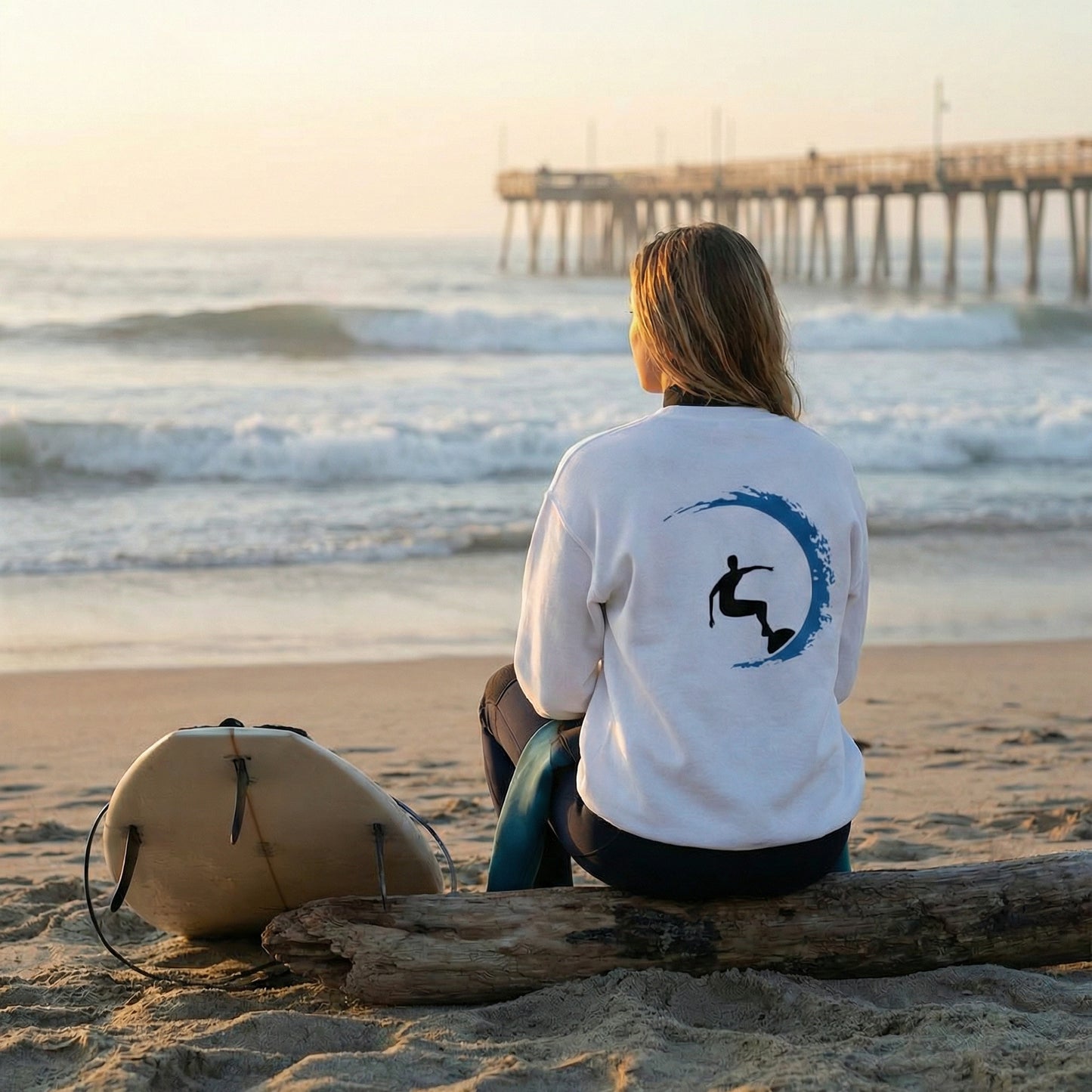 Classic Surf Logo Premium Sweatshirt