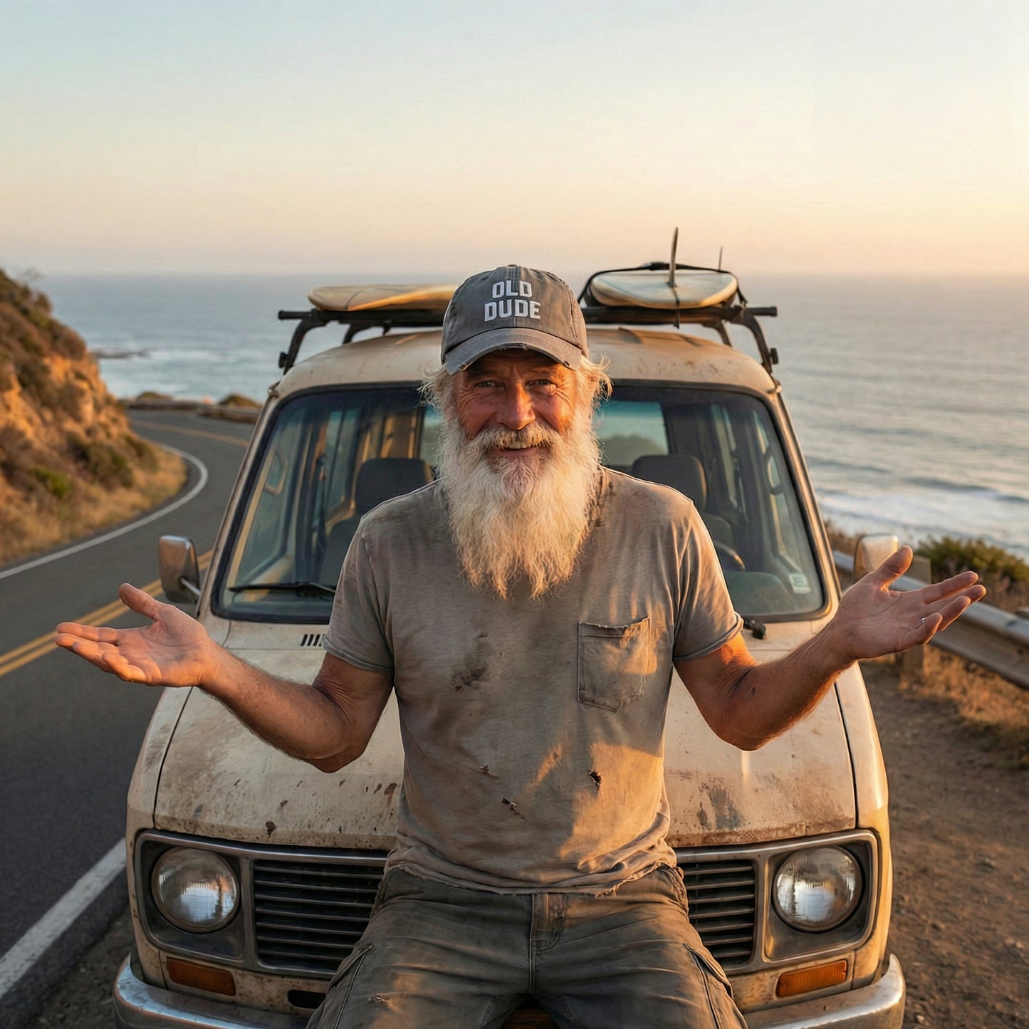 Old Dude Distressed Hat