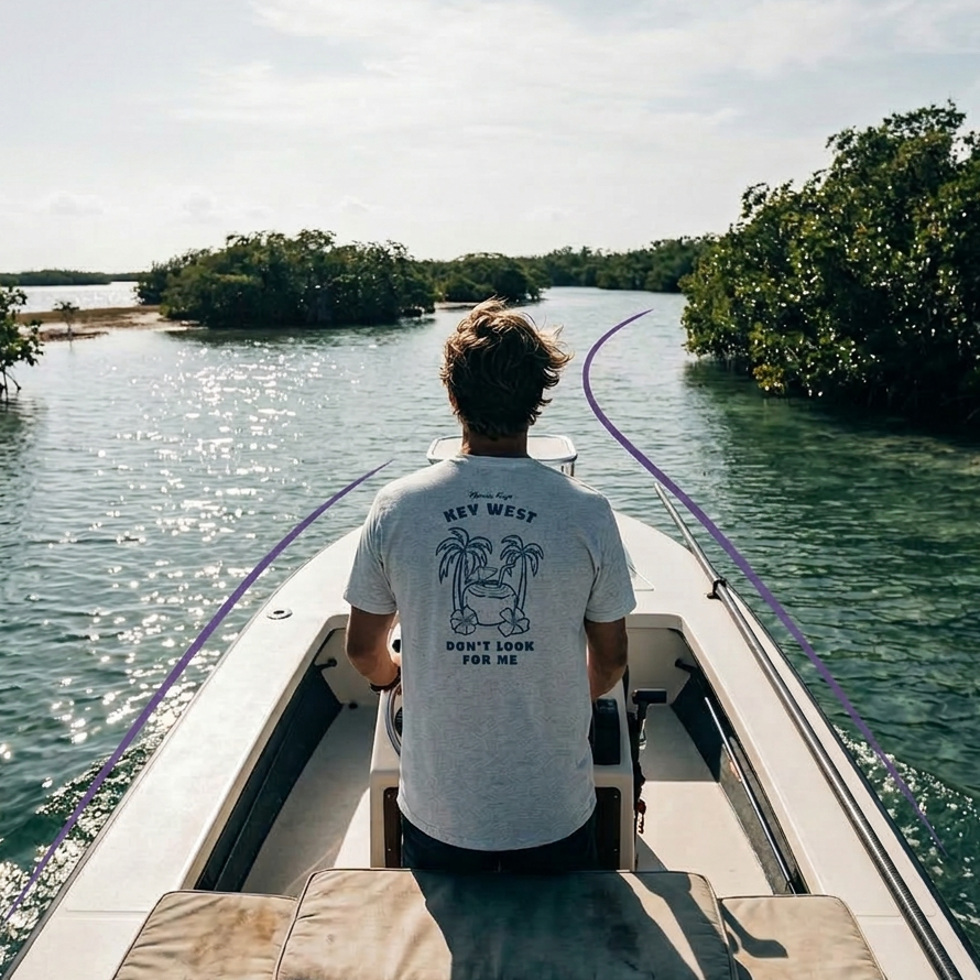 Florida Keys Embroidered Tee