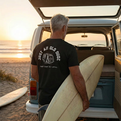 Premium Old Dude Adventure Tee - Back Print