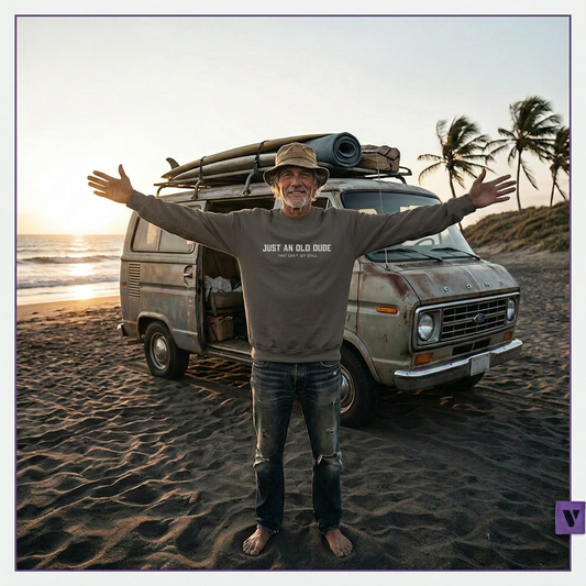 Just an old dude premium sweatshirt