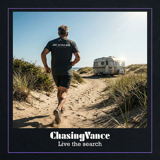 Just An Old Dude Premium Lightweight Tee - Back Print