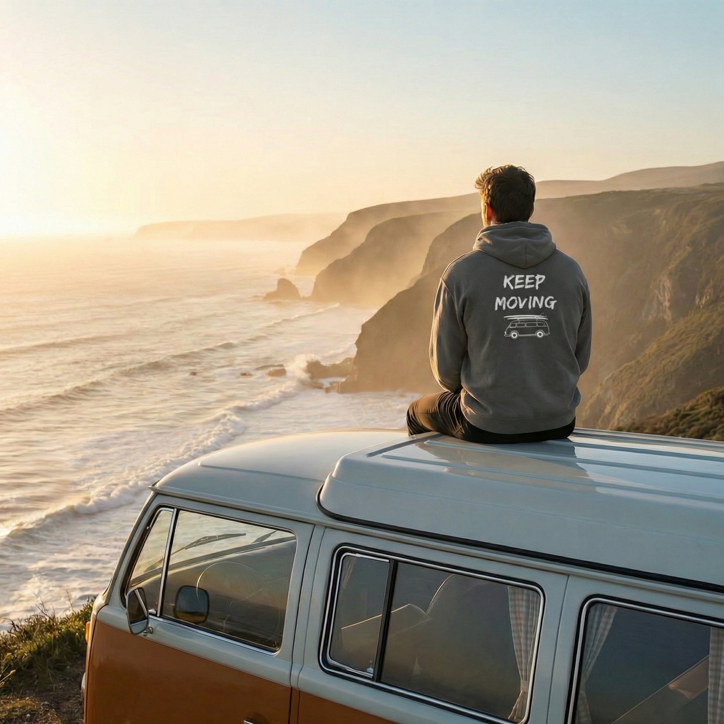 Keep Moving Travel Premium Hoodie
