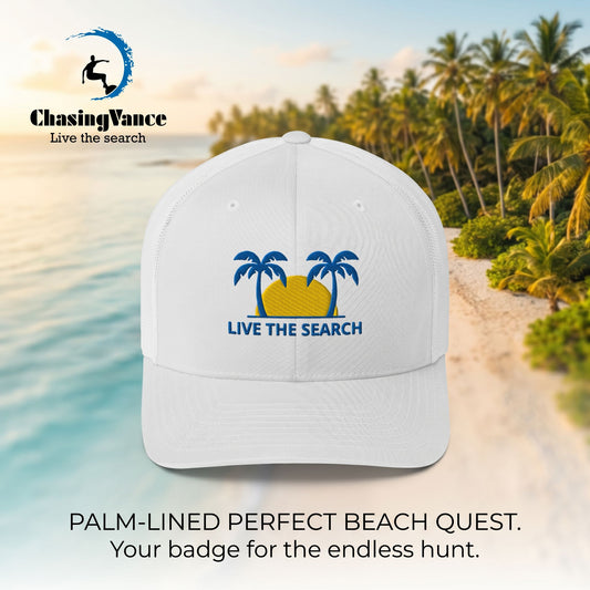 Live The Search coastal Trucker Cap
