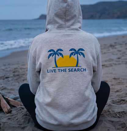 Live The Search Coastal Embroidered Hoodie