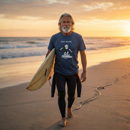 Old Dude Keep Moving Surf Heavyweight Tee