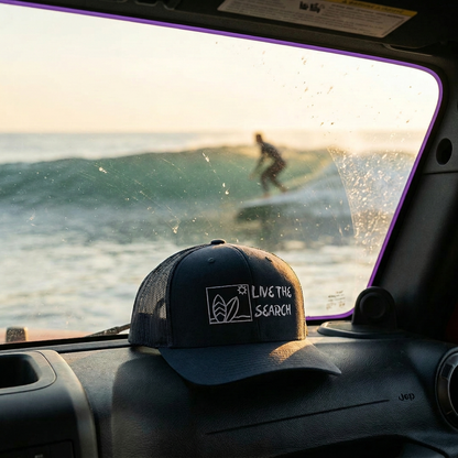 Live The Search Surf Trucker Cap