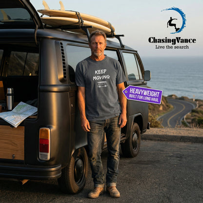 Keep Moving Heavyweight Travel Lifestyle Tee