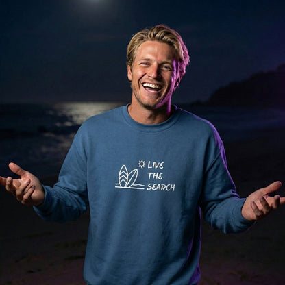 Live The Search Surfing Premium Sweatshirt