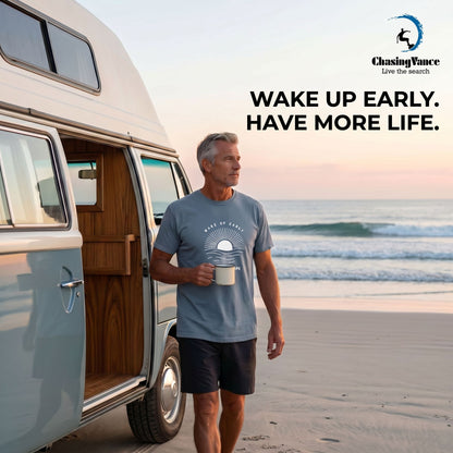 Wake Up Early Heavyweight Beach Sunrise Tee
