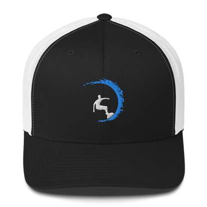 retro-trucker-hat-black-white-front