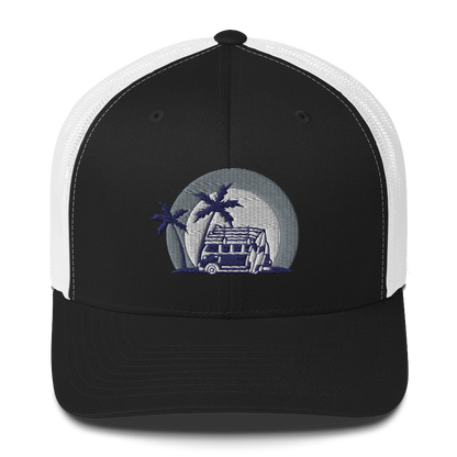 retro-trucker-hat-black-white-front